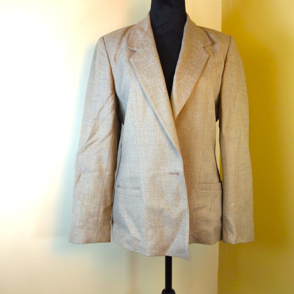 Vintage Briarbrook Woman's 12 Wool Fully Lined Blazer W/Pockets Business Attire